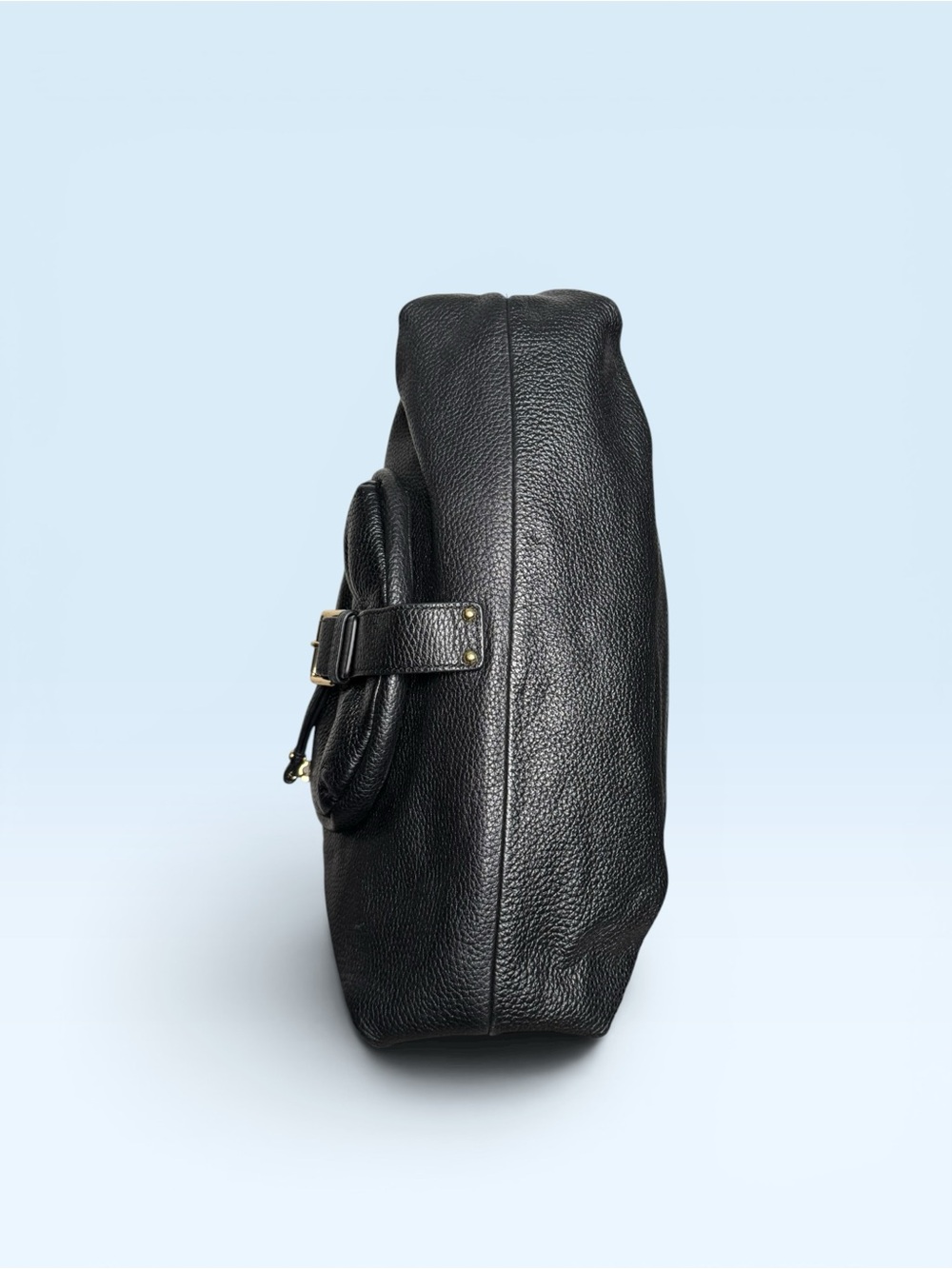 Michael Kors Fulton Black Pebble Leather Hobo Bag - Picture 7 of 10